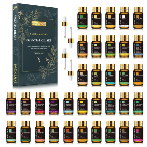 MAYJAM 35pcs/set Essential Oils For Humidifier Diffuser Burner