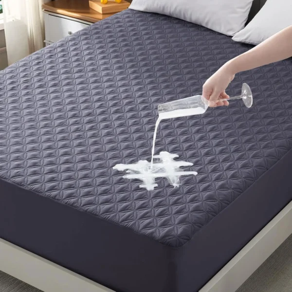 Waterproof Mattress Protector, Noiseless Mattress Pad with Deep Pocket,