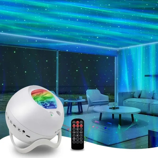 Star Projector, Northern Lights Projector with Bluetooth Speaker